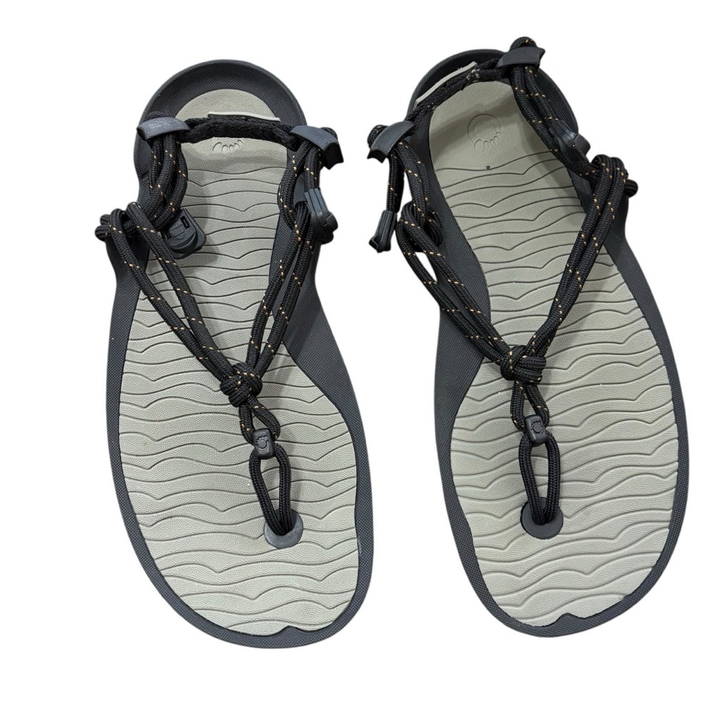 Xero Shoes Aqua Cloud Sandals Men's Size 7 Black Grey Barefoot Minimalist Shoes - Picture 2 of 8